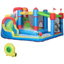 Outsunny Outsunny Kids Inflatable Bouncy Castle Water Slide