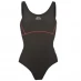 Закрытый купальник Slazenger LYCRA® XTRA LIFE ™ Basic Swimsuit Ladies Black