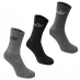 Шкарпетки Puma 3 Pack Crew Socks Mens Anthracite/Grey