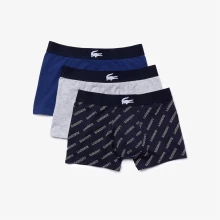 Детское нижнее белье Lacoste Lacoste 3 Pack Printed Trunks