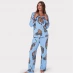 Женская ночнушка Chelsea Peers Button Up Pyjama Set Lotus Tiger
