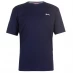 Мужская футболка с коротким рукавом Slazenger Plain T Shirt Mens Navy