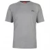 Мужская футболка с коротким рукавом Slazenger Plain T Shirt Mens Grey Marl