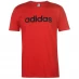 Мужская футболка с коротким рукавом adidas Essentials Single Jersey Linear Embroidered Logo T-Shirt Mens Red Linear