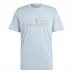Мужская футболка с коротким рукавом adidas Essentials Single Jersey Linear Embroidered Logo T-Shirt Mens Blue Illustrate