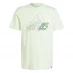 Мужская футболка с коротким рукавом adidas Essentials Single Jersey Linear Embroidered Logo T-Shirt Mens Green Illus BOS
