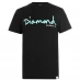 Мужская футболка с коротким рукавом Diamond Supply Co. Original Script T-Shirt Black