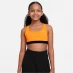 Детская толстовка Nike Swoosh Sports Bra Girls Vivid Orange
