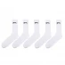 Шкарпетки Slazenger 5 Pack Crew Socks Mens White