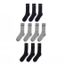 Шкарпетки Donnay 10 Pack Crew Socks Junior Black