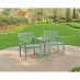 Greenhurst Hardwood PU Painted Love Seat - Slate Grey Sage Green