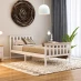 Lassic Vida Designs Milan Single Wooden Bed, High Foot White & Pine