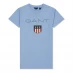 Детская футболка Gant Shield Logo T Shirt Blue 468