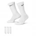 Шкарпетки Nike 3 Pack Crew Socks Mens White/Black
