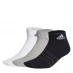 Шкарпетки adidas Thin and Light 3pk Ankle Socks Juniors Gry/White/Black