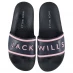 Взуття для басейну Jack Wills Logo Sliders Navy