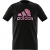 Детская футболка adidas Girls Essentials Linear T-Shirt Blk/Pnk Nature