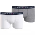 Детское нижнее белье Tommy Hilfiger Tommy 2 Pack Logo Boxer Shorts White/Grey 0WU