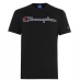 Мужская футболка Champion Logo T Shirt Black KK001