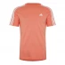 Мужская футболка adidas Essentials 3-Stripes T-Shirt Mens Coral/White
