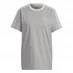 Жіноча футболка adidas 3 Stripe T-Shirt Medium Grey Hth