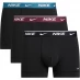 Мужские трусы Nike 3 Pack Dri-FIT Essential Microfiber Trunks Mens Black/Bur/Blu