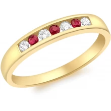 Мужской шарф Other Other 9CT CZ WHITE AND RED ETNY RING