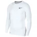 Мужская футболка с длинным рукавом Nike Pro Core Long Sleeve T Shirt Mens White