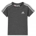 Детская футболка adidas Stripe Essential T Shirt Grey/White
