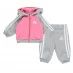 Детский спортивный костюм adidas 3 Stripe Fleece Tracksuit Babies Pink/Grey