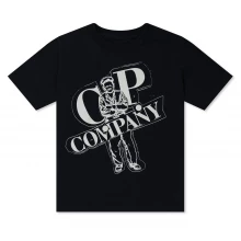 Мужские штаны CP COMPANY Boy'S Large Logo T Shirt