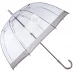 Женский зонт Fulton Birdcage umbrella with plain border Silver