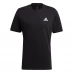 Мужская футболка adidas Essentials Single Jersey Linear Embroidered Logo T-Shirt Mens Black SL