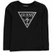 Детская футболка Guess Sleeve Logo T Shirt Black A996 JBLK