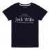 Детская футболка Jack Wills Kids Girls Forstal Script Logo T-Shirt Navy