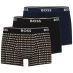 Boss Bodywear 3 Pack Power Boxer Shorts BlkWht/Navy/Blk