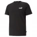 Puma Small Logo T Shirt Mens Black