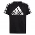 Детская футболка adidas Sereno Logo T Shirt Juniors Black/White