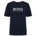 BOSS Boys Short Sleeve Big Logo T Shirt NAVY