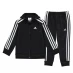 Детский спортивный костюм adidas 3 Stripe Fleece Tracksuit Black/White