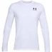 Under Armour Logo Chest Top White