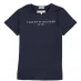 Tommy Hilfiger Junior Girls Essential T-Shirt Twilight Navy