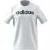 adidas Essentials Single Jersey Linear Embroidered Logo T-Shirt Mens White / Black