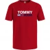 Tommy Jeans Corp Logo Tee Crimson XNL