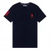 US Polo Assn Large Short Sleeve T Shirt Navy/Red