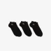 Шкарпетки Lacoste 3 Pack Trainer Socks Black