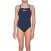 Arena Girls Sports Swimsuit Solid Lightech Navy/White