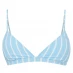 Roxy Fixed Triangle Bikini Top Ladies Cool Blue/Strp