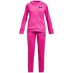 Under Armour Knit Hooded Tracksuit Set Junior Girls Pink