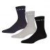 DKNY DKNY Paige Sock 3pack Womens Blk/Gry/Nvy